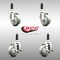 Service Caster 3 Inch 316SS Gray Poly Swivel 7/8 Inch Expanding Stem Caster Brake SCC, 2PK SCC-SS316EX20S314-PPUB-2-TLB-2-78 - alternate 5